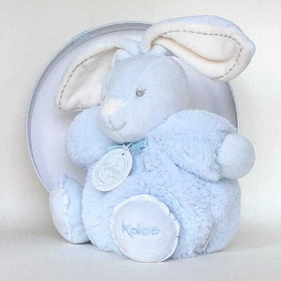 Kaloo Brand New Light Blue Rabbit Soft Plush Stuffed Animal for Baby 0+๐๐ฐ - Picture 6 of 9